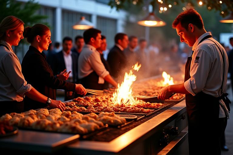 BBQ haut de gamme pour événement d'entreprise