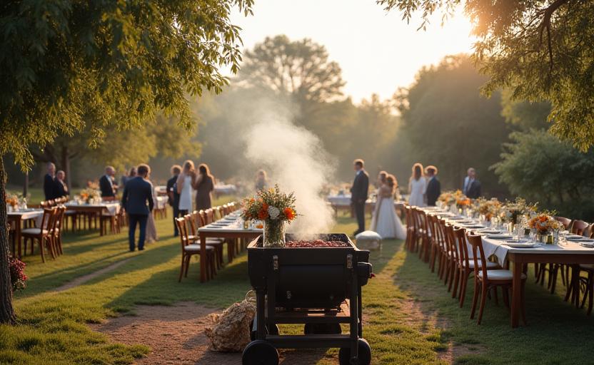 Mariage rustique avec BBQ saisonnier