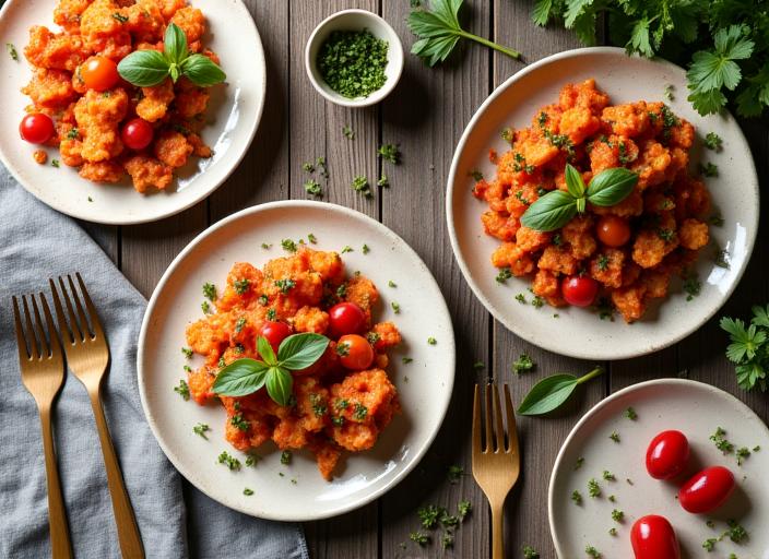 Menus saisonniers avec vaisselle biodégradable